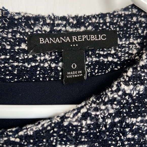 Banana Republic Navy and White Tweed Dress - Picture 3 of 3